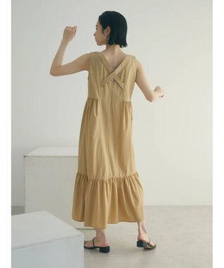 Green Parks armonia.バッククロスワンピース Beige