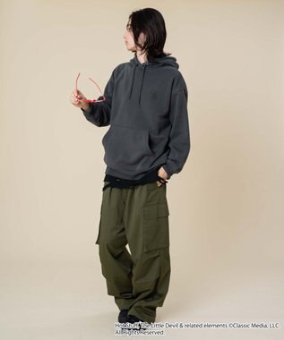 WEGO 【ユニセックス着用ITEM/裏起毛】HOTSTUFFグラフィックプルオーバー スミクロ