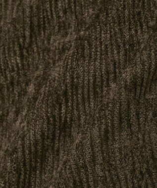 earth music&ecology プリーツベロア風ギャザープルオーバー Brown