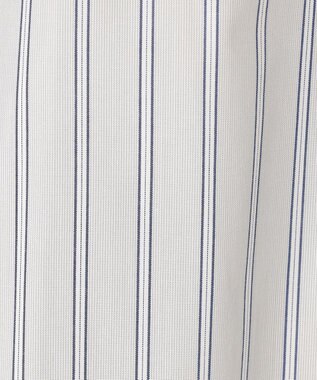 ANY L 【接触冷感/UVカット/抗菌防臭/速乾】エニイファンクション シャーリングブラウス ブルーストライプ