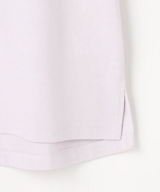 ANY SIS フラワープリント ロゴＴシャツ アイスグレー