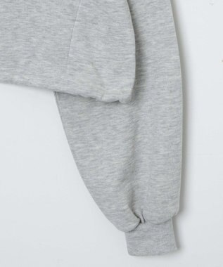 WEGO 【新色追加】ドロストデザインハーフZIPスウェット 杢グレー