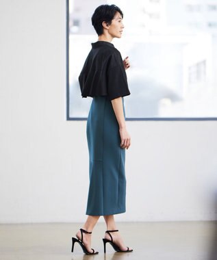 ICB 【WEB限定カラーあり・洗える】ラッフルデザインシャツ ブラック系