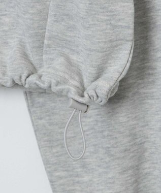 WEGO 【新色追加】ドロストデザインハーフZIPスウェット 杢グレー