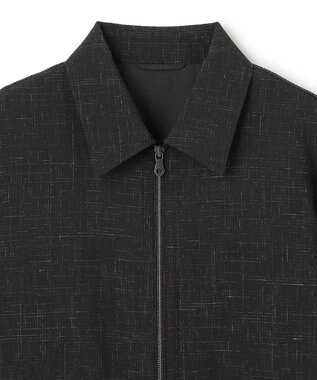 JOSEPH HOMME 【HIGH GRADE LINE】カスリウールワッシャー　ジップアップブルゾン ブラック系