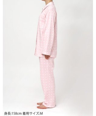 ワコール／睡眠科学 パジャマ 綿100%(本体) あったか SOU・SOU（R） 長袖 長ズボン レディース YDW480 睡眠科学／ワコール ピンク