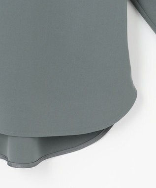 23区 【洗える】2WAYストレッチツイル ブラウス モスグリーン系