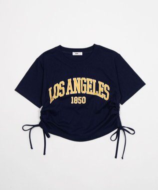 WEGO グラフィックサイドリボンドロストショートT 柄2