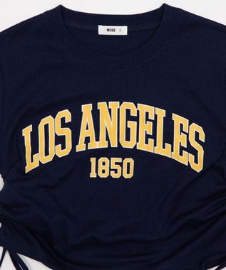 WEGO グラフィックサイドリボンドロストショートT 柄2