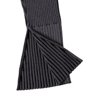 WEGO ダブルジップオフショルニット ブラック