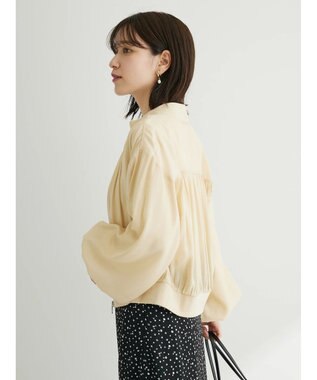 Green Parks Ｂ．シアーギャザーブルゾン Light Beige