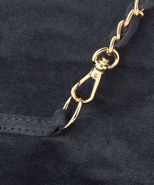 23区 スエード キルティング ショルダーバッグ ダルブルー系