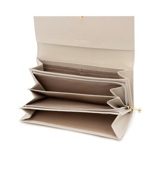 CLATHAS ソフィア かぶせ長財布 アイボリー