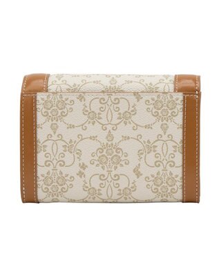 ANNA SUI リーブル 内Lファスナー二つ折り財布 ベージュ