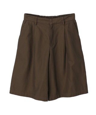 ヘビーツイルハーフパンツ, Brown, F