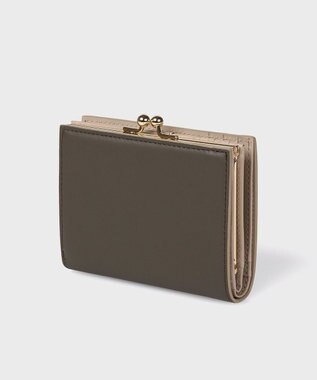 Paul Smith サプルレザー がま口2つ折り財布 カーキ