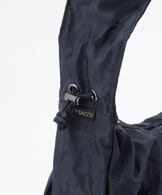 Y'SACCS 迷彩ジャカードシャーリングショルダーバッグ ネイビー