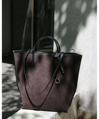 MORROW by thank 【A4サイズ収納可/軽量】VIVIAN LARGE ASスエード　ブラック