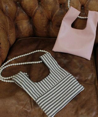 ROOTOTE 6462【直営店限定】LT.パールショルダーミニショッパー-A 01：ストライプブラック