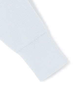 ICB コットンポリエステルスムース  プルオーバー ニット クラウドサックス