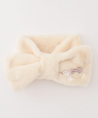 ANY KIDS リボン マフラー エクリュ