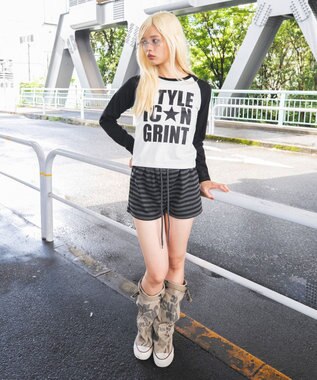 WEGO 裏毛マイクロショートパンツ 柄4