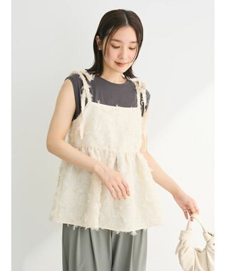 Green Parks ・ＥＬＥＮＣＡＲＥ　ＤＵＥ　ジャカードキャミ Beige