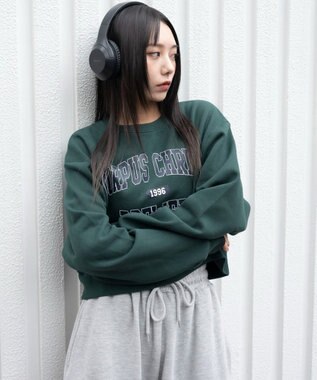 WEGO 【暖かい/裏起毛】裏起毛グラフィックスウェット 柄1