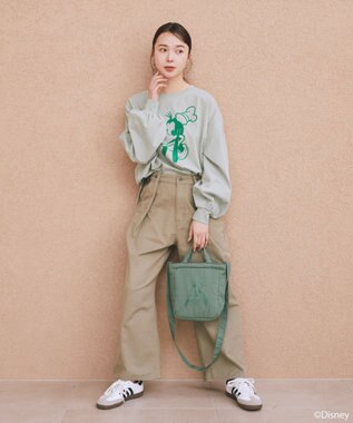 earth music&ecology 【予約】Disney/アソートショルダーバッグ グリーン