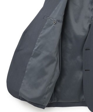 JOSEPH HOMME 【洗えるWOOLセットアップ】ウーステッドバラシャ　ノーカラージャケット ライトグレー系