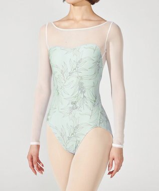 Chacott ロングスリーブレオタード アクアグリーンＰＴ