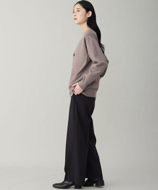 UNFILO MENS 【OCEANS YouTube 掲載/男女兼用】スムースシルキーニット カーディガン モカ