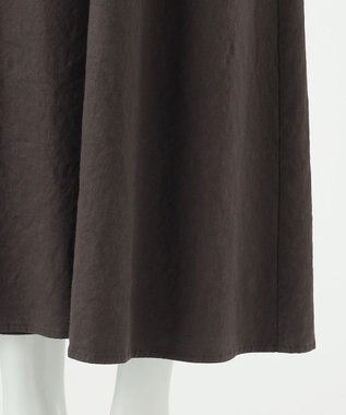 23区 【R(アール)】NALYA リネンヴィスストレッチ ボリュームスリーブワンピース ブラウン系