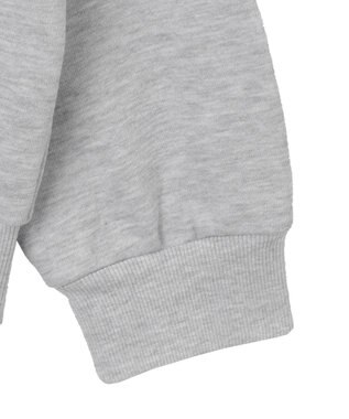 WEGO 【ユニセックス着用ITEM】ワッペンロゴZIPパーカー アッシュグレー