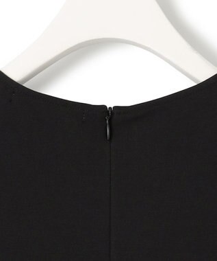 ICB 【WEB限定・洗える】 RENUコンビ ノースリーブワンピース ブラック×ブルー系