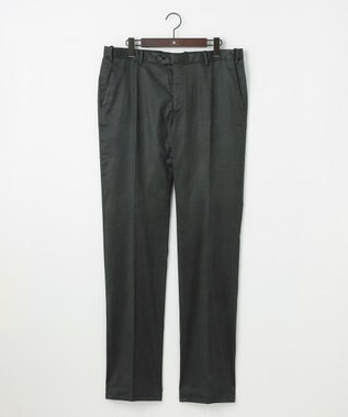 JOSEPH ABBOUD 【キングサイズ・ストレッチ/スウェードタッチ/JAPANファブリック】コマ スウェード パンツ カーキ系