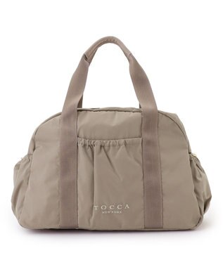 TOCCA 【WEB＆一部店舗限定】【一部カラー撥水・A4サイズ対応】AMIRARE NYLON BOSTON L ボストンバッグ ベージュ系