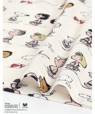 WACOAL PEANUTS ボトムス 8分丈 綿100%(本体) スヌーピー レディース FOT269 /ワコール アイボリー