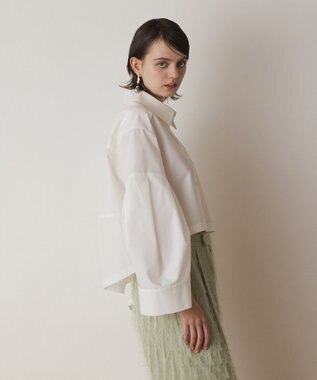 GRACE CONTINENTAL ビッグスリーブシャツ ホワイト