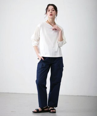 J.PRESS YORK STREET 【UNISEX】カーゴパンツ ネイビー系