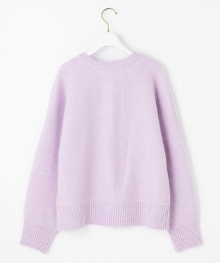 ANY SIS L 【前後着用可能】Airニット カーディガン ラベンダー