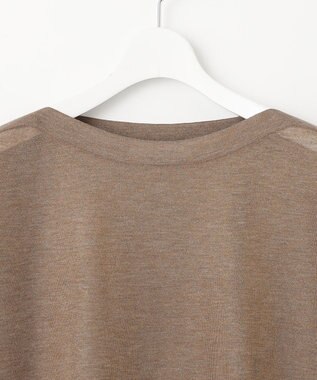 23区 【新色追加】シャイニーシアー ニット ブラウン系