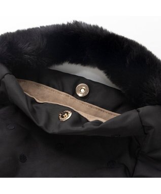 UNBILLION カシュカシュ cachecache / エコファーワンハンドルドット刺繍トート ブラック