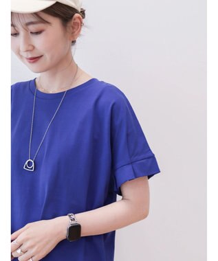 AMERICAN HOLIC 接触冷感袖タックカットプルオーバー Purple