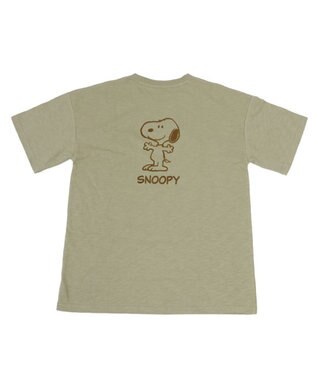 PET PARADISE スヌーピー お揃い フェイス Ｔシャツ オーナー用 カーキ