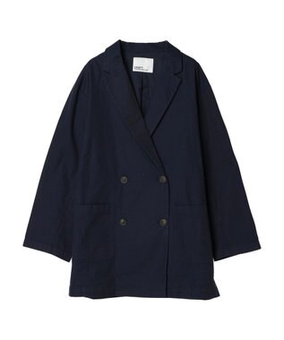 CRAFT STANDARD BOUTIQUE コットンギャバジンＷテーラードジャケット Navy