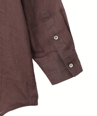 YECCA VECCA 3wayシアーリネンシャツ Brown