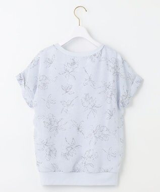 ANY SIS シフォンかぶせ ブラウス スカイブルー系