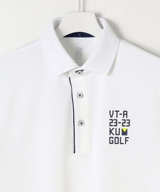 23区GOLF 【MEN】【吸水速乾/UVケア】エイトロックカノコ 半袖ポロシャツ ホワイト系