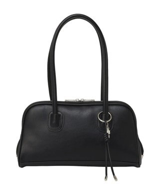 earth music&ecology チャーム付きオブロングボストン Black